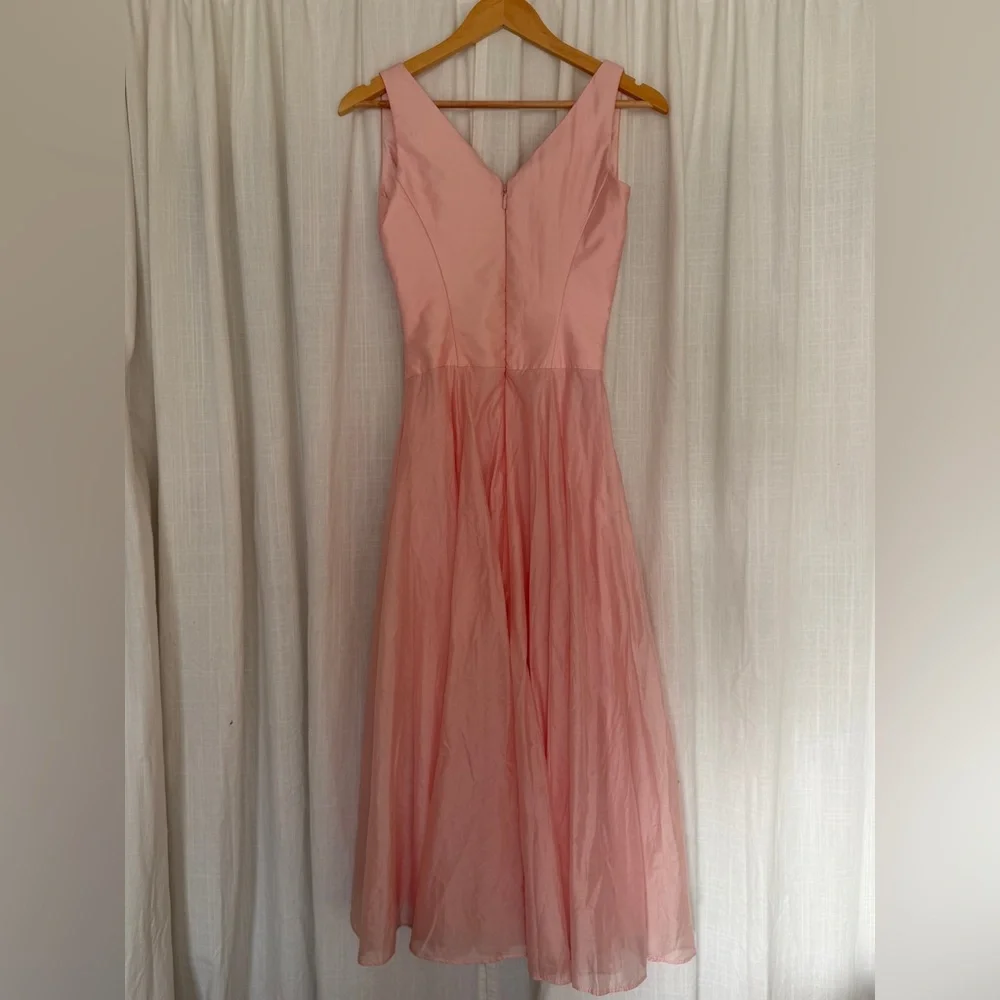House of CB “Samira” Pink Chiffon Button Dress - Picture 4 of 6